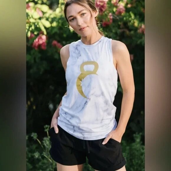 Zyia Tie Dye Kettle Moon Tank Top Size Large - Picture 1 of 6